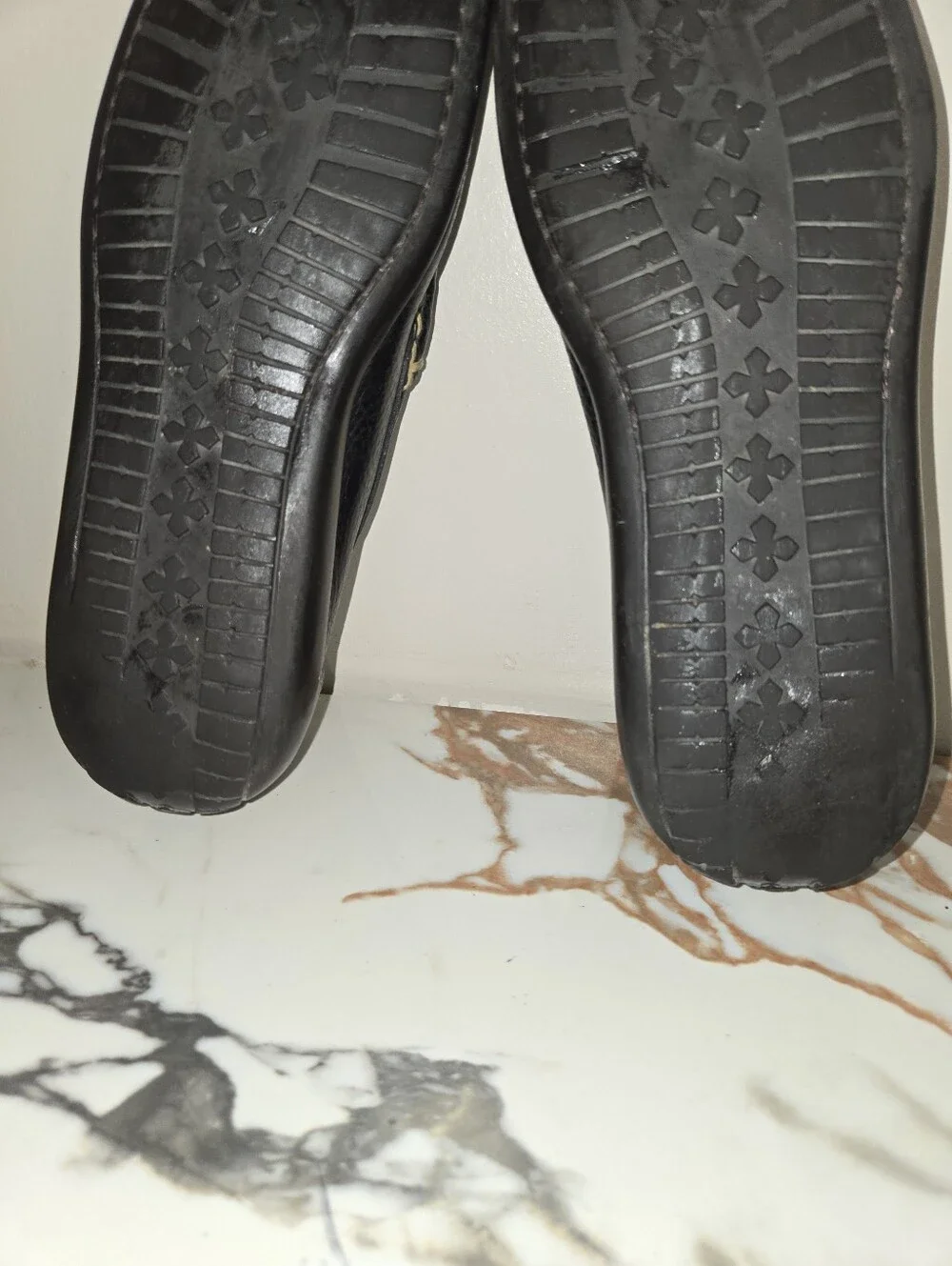 Martin Dingman Mens Pebbeled Leather Loafers  Size 10 1/2 M